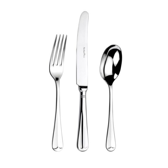 Arthur Price Rattail Classic Stainless Steel Cutlery 3 Piece Set