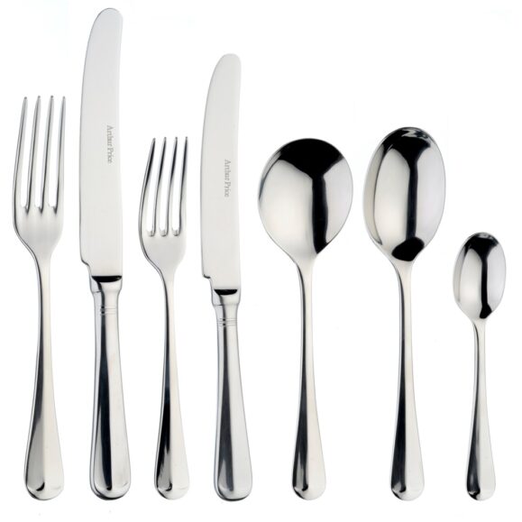 Arthur Price Rattail Classic Stainless Steel Cutlery 7 Piece Set