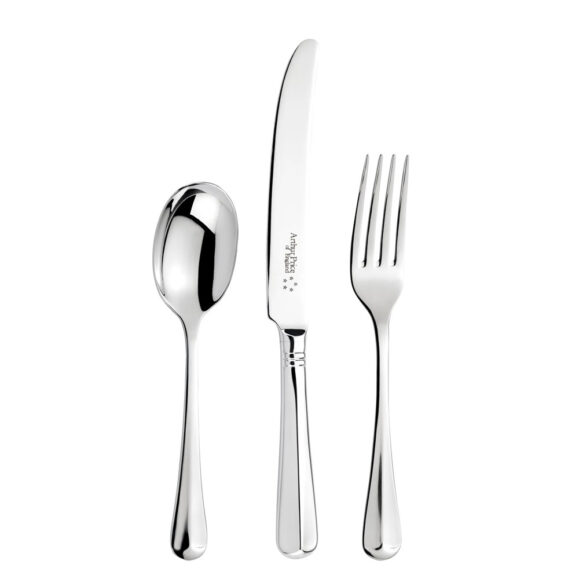 Arthur Price Rattail Sovereign Cutlery 3 Piece Set