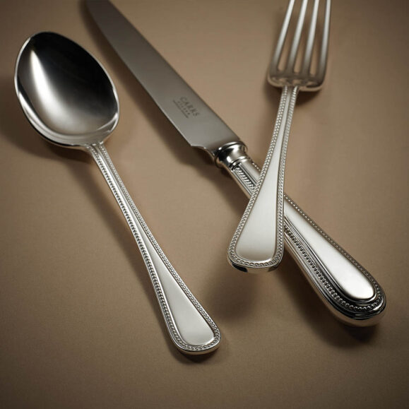 Bead Silver Cutlery by Carrs Silver