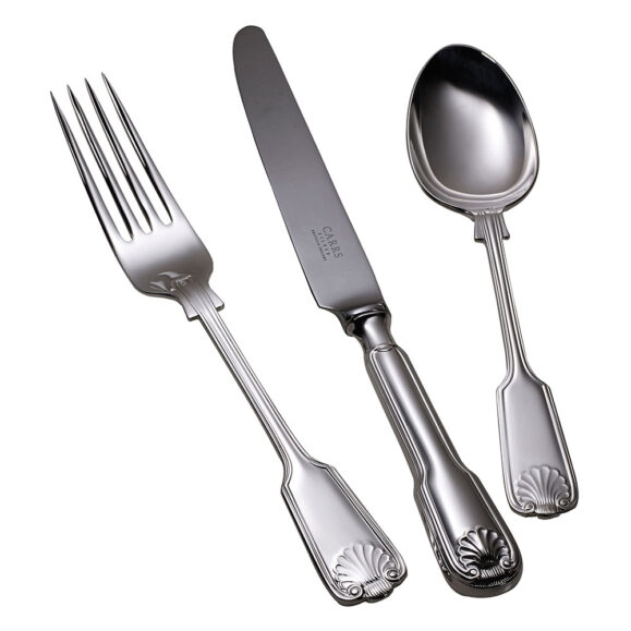 Carrs Silver Fiddle Thread & Shell Cutlery