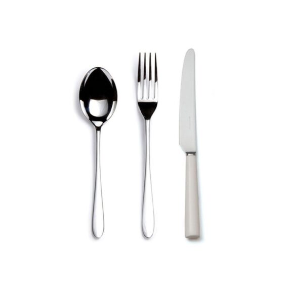 David Mellor Pride Cutlery with white handles 3 piece