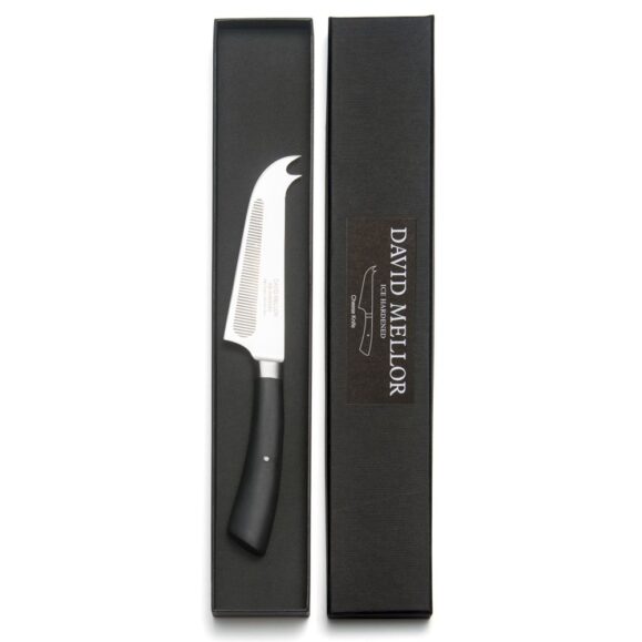 David Mellor black handle cheese knife 13.5cm in box