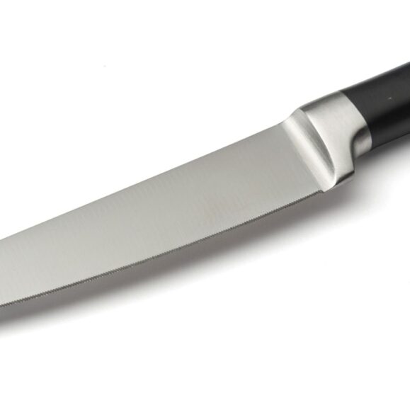 David Mellor black handle steak knife blade