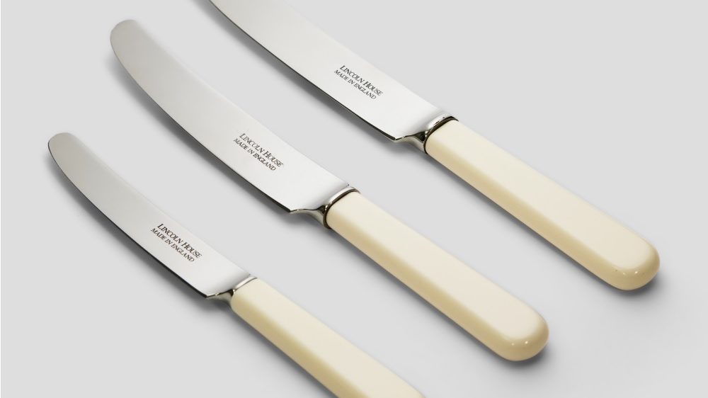 Norton Cream Handled Knives Tea knife Dessert knife Table knife
