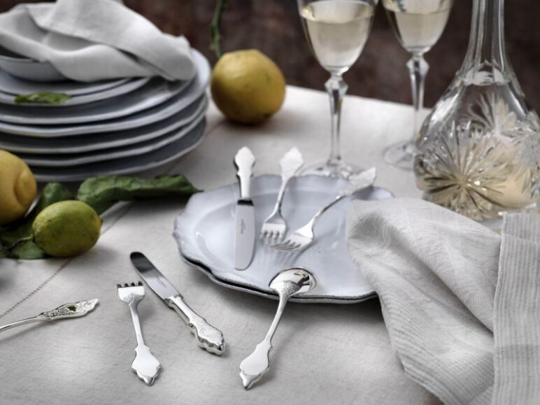 R&B Ostfiesen Silver Cutlery Table Setting