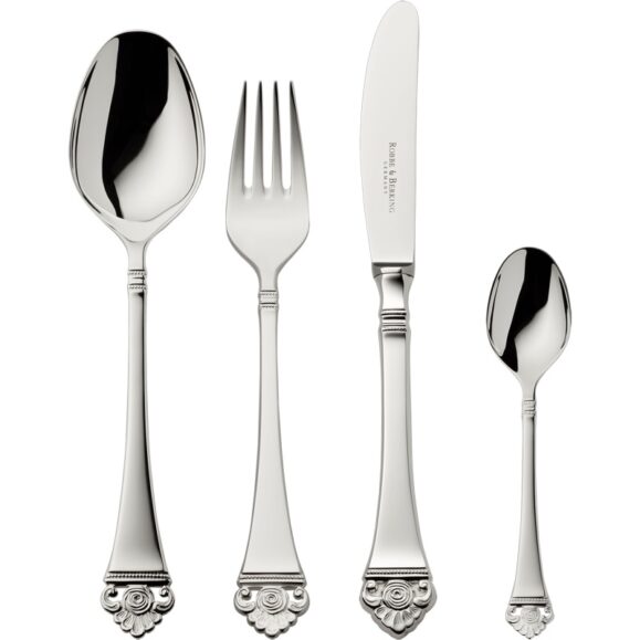 R&B Rosenmuster Silver Cutlery 4 pc