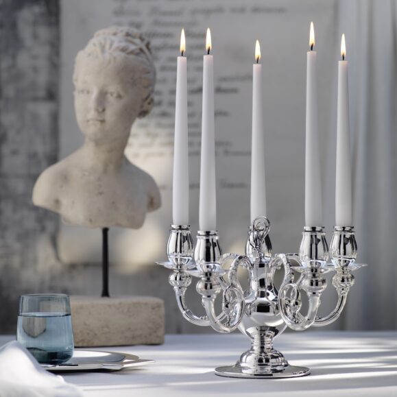 Alt-Kopenhagen 5-branch candelabra