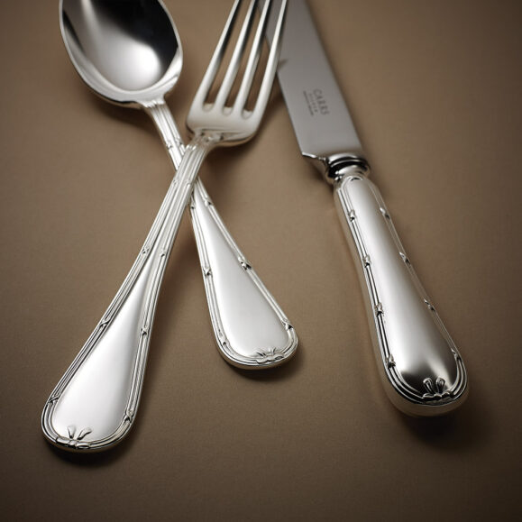 English Reed & Ribbon Silver Cutlery by Carrs Silver