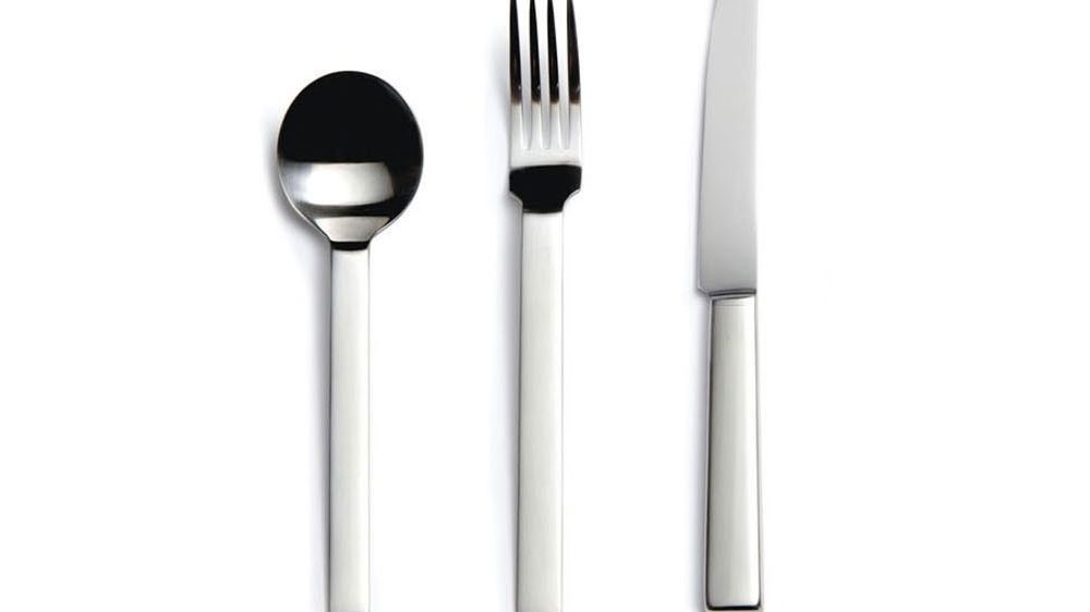 David Mellor Odeon Stainless Steel Cutlery 3 Piece Set profile