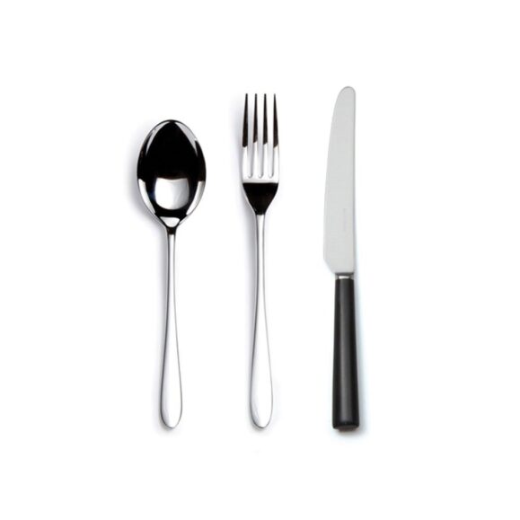 David Mellor Pride Cutlery with black handles 3 piece