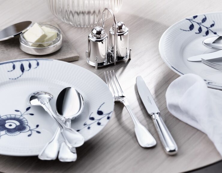 R&B Alt-Faden Silver Cutlery Table Setting