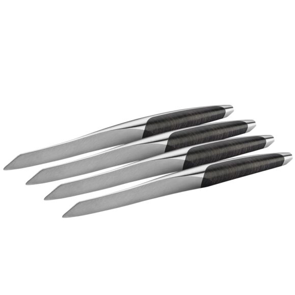 Sknife Dark Ash Steak Knife Set of 4