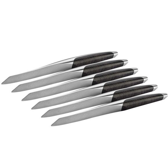 Sknife Dark Ash Steak Knife Set of 6