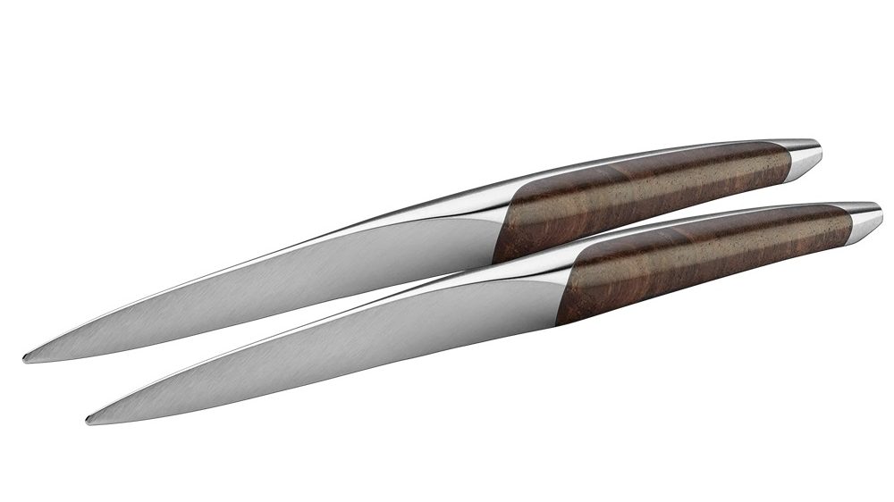 Sknife Walnut Table Knife Set of 2