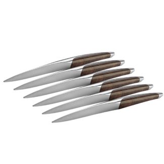 Sknife Walnut Table Knife Set of 6