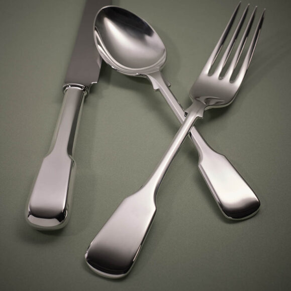 Fiddle Silver Cutlery by Carrs Silver