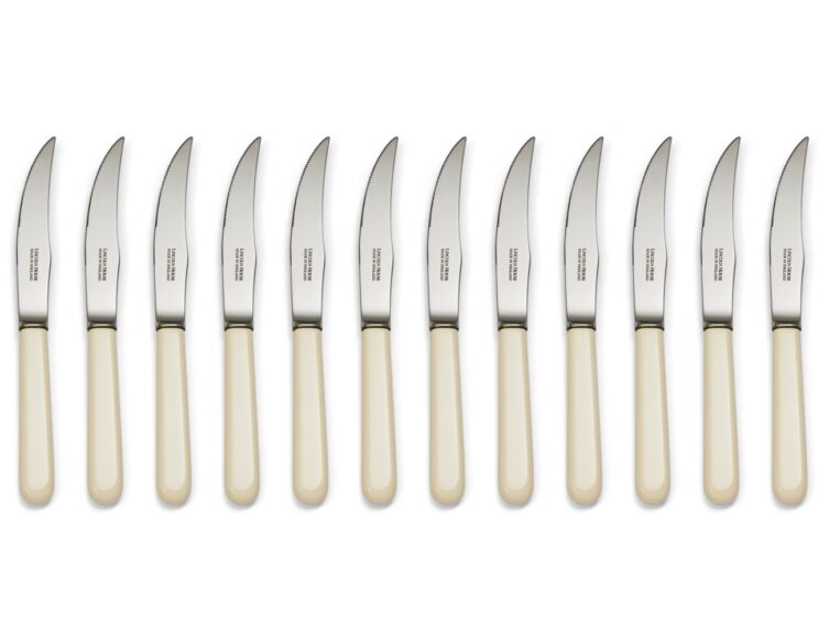 Concord Cream Handle Steak Knives Set of 12