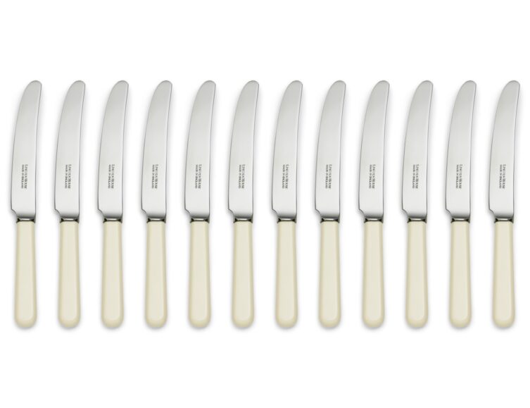 Norton Cream Handle Dessert Knives Set of 12