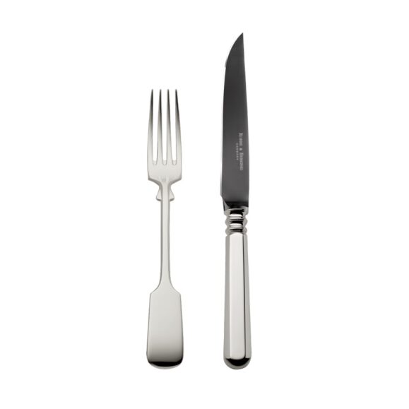 R&B Alt Spaten Steak Knife and Fork Frozen Black