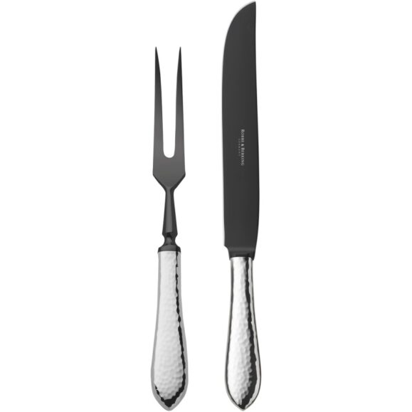 R&B Martele Carving Set Frozen Black