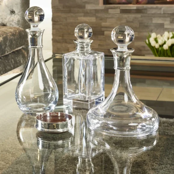 decanters sterling silver carrs silver