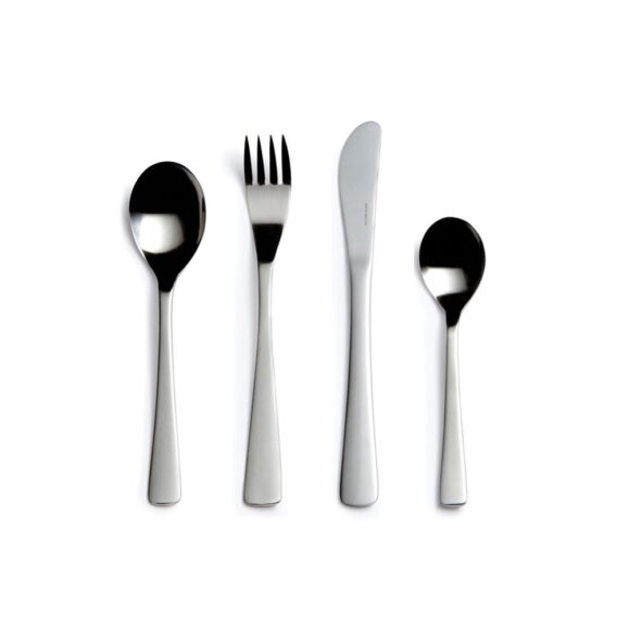 Cafe Stainless Steel Cutlery 4 Piece Set, David Mellor