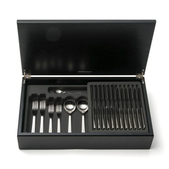 David Mellor Chelsea Stainless Steel Cutlery Canteen Oak