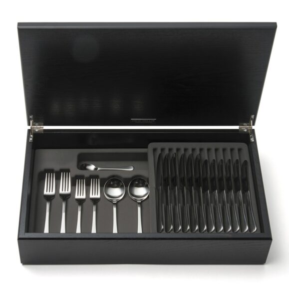 David Mellor Classic Stainless Steel Cutlery Canteen Oak