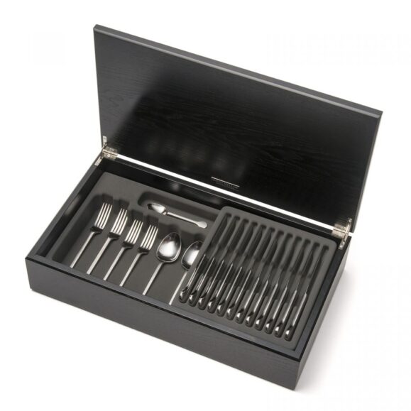 David Mellor Hoffmann Stainless Steel Cutlery Canteen Oak profile