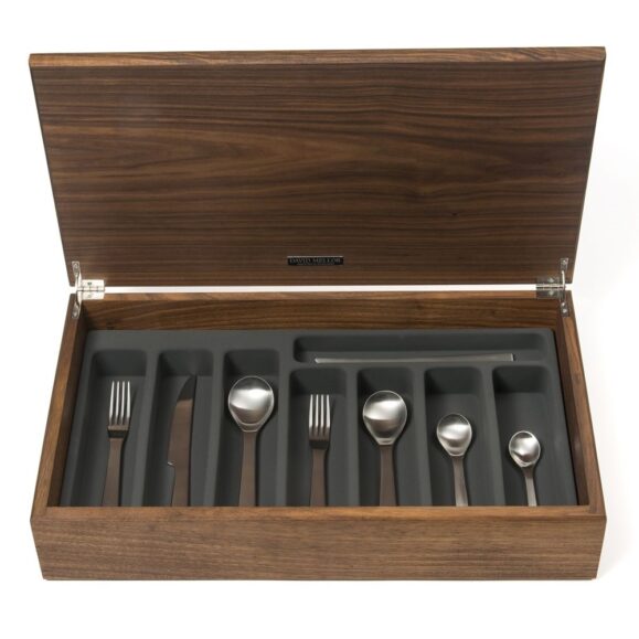 David Mellor London Stainless Steel Cutlery Canteen Walnut