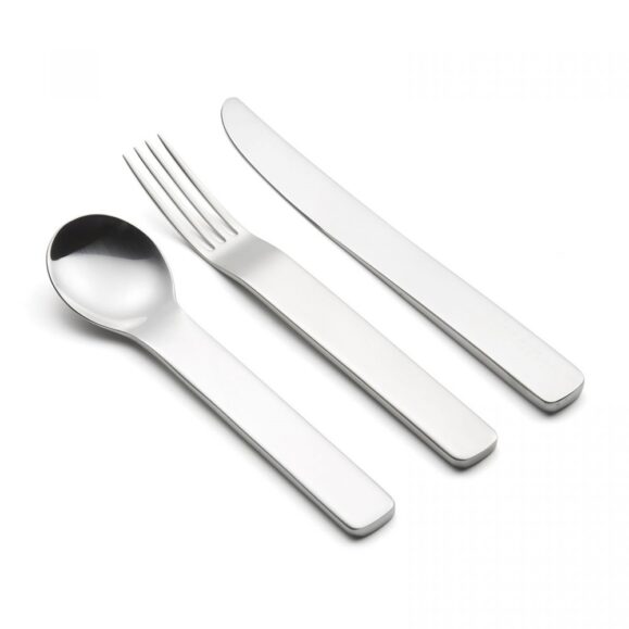 David Mellor Minimal Stainless Steel Cutlery 3 Piece Set