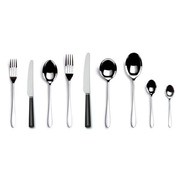 David Mellor Pride Cutlery with black handles 8 piece setting