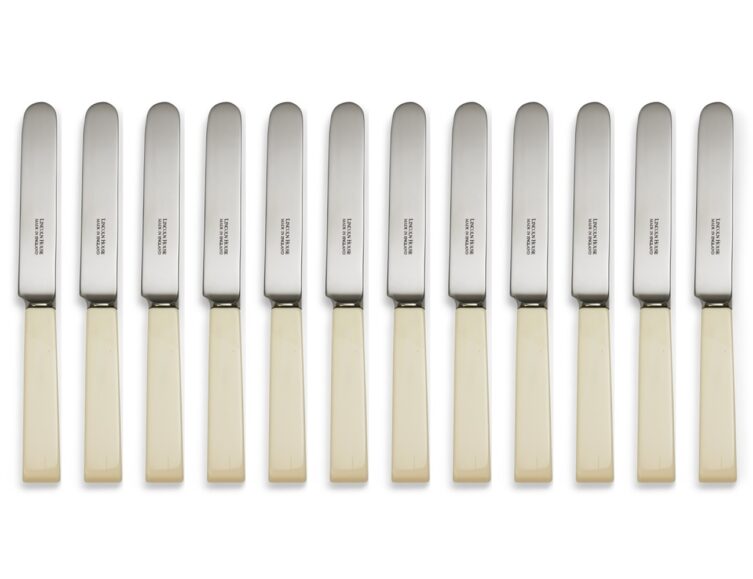 Loxley Cream Handle Dessert Knives Set of 12