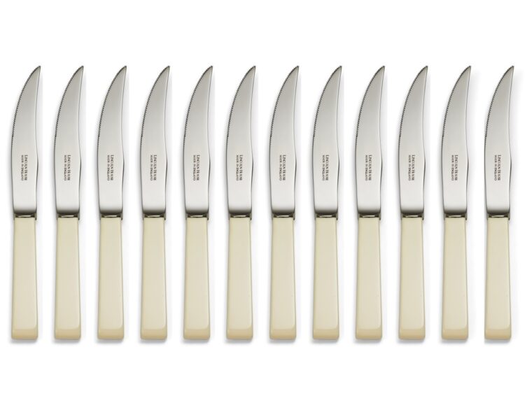 Loxley Cream Handle Steak Knives Set of 12