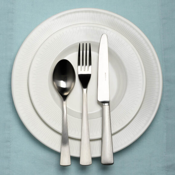 David Mellor Liner Stainless Steel Cutlery on blue