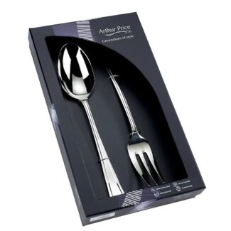 Arthur Price Everday Grecian Stainless Steel Large Serving Fork and Spoon