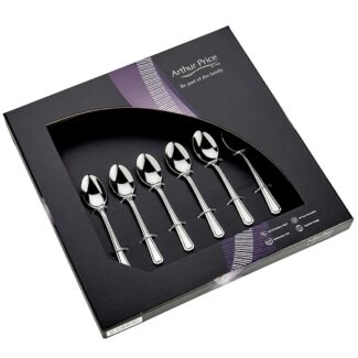 Arthur Price Everday Grecian Stainless Steel Set of Coffee Spoons