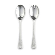 Carrs Silver Sandalwood Salad Serving Fork & Spoon